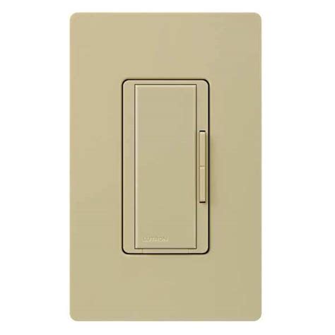 Lutron Lighting Dimmer, Ivory, 120V, Rocker, 600W MA-R-IV | Zoro