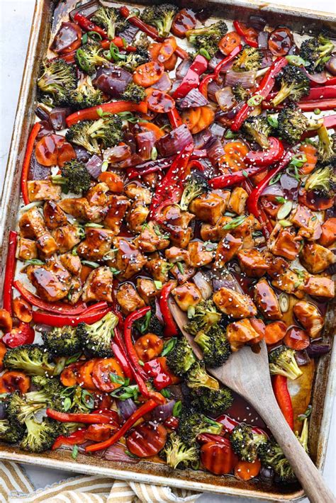 This sheet pan teriyaki chicken with vegetables is a family favorite ...
