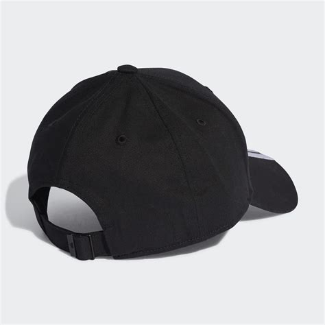 adidas 3-Stripes Cotton Twill Baseball Cap - Black | adidas India