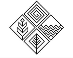 triad basics Four Elements wooden , Black wooden Art Decor for Living ...