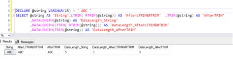 Image result for SQL Trim