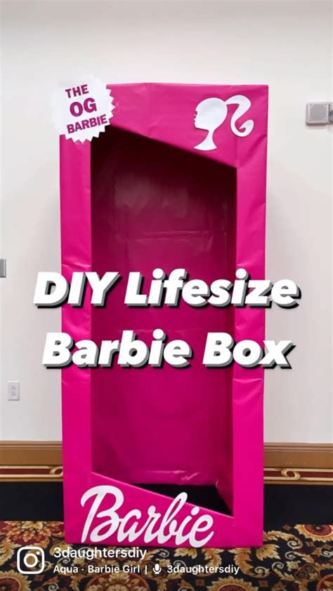 How to build a diy life size barbie box for a barbie party – Artofit
