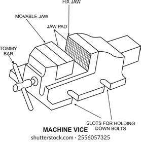 Image result for Machine Vice Assembly Drawing