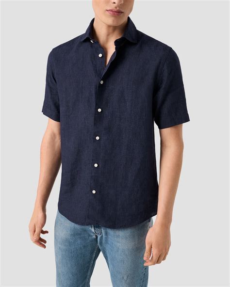 Short Sleeve Linen Shirt - Eton
