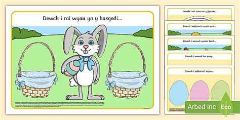 Matiau Clai Pasg (teacher made) - Twinkl