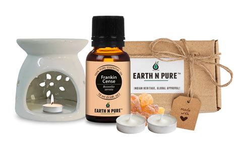 Earth N Pure Frankincense Essential Oil 10ml with Diffuser Set