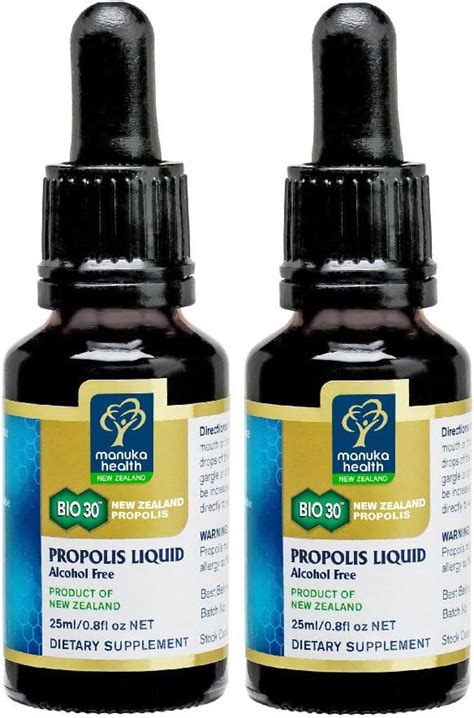 Buy Manuka Health BIO 30 Propolis Liquid 25ml Alcohol Free 100% Pure ...