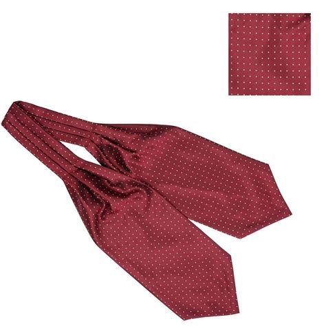 Buy The Tie Hub Revolve Maroon with Yellow Mini Polka Cravat and Pocket ...
