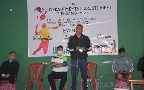 TUENSANG 3rd INTER-DEPARTMENTAL SPORTS MEET 2021 UNDERWAY | DIPR ...