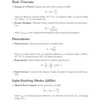 Formula Sheet: Optical Devices - Electronic Devices - Electronics and ...