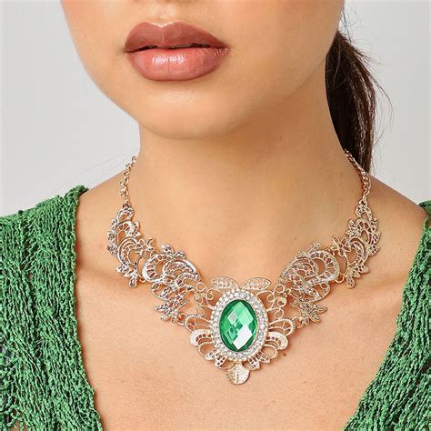 Buy SOHI Gold Plated Statement Necklace Online