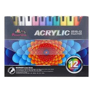 PennyWise® Acrylic Paint Markers Waterproof Permanent Art DIY Pens, 4 ...