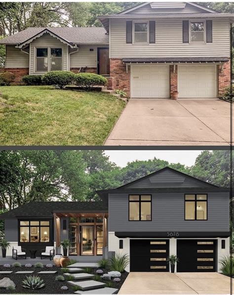 Split Level House Exterior, Brick Exterior House, Casa Exterior ...