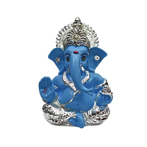 Buy DIVINITI 999 Silver Plated Ganesha Idol for Home Decor Puja |Ganesh ...