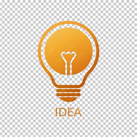 Light bulb icon on transparent background | Premium AI-generated PSD