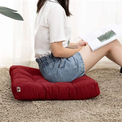 Maroon Velvet Floor Cushion – Coozly