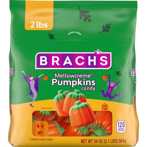 Brach's Mellowcreme Pumpkins Candy, Halloween Candy, Fall Treats, 30 ...