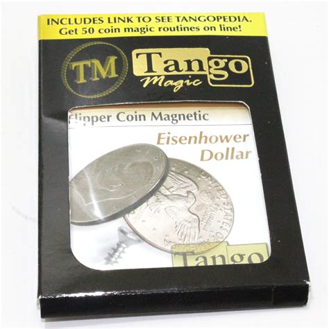 Flipper Coin Magnetic (Eisenhower Dollar) by Tango Magic