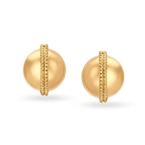 Petite Geometric Gold Stud Earrings