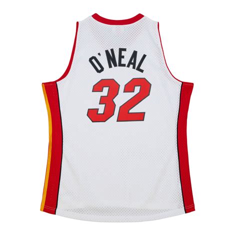 Shaquille O'Neal Mitchell & Ness Miami HEAT 2005-06 White Swingman Jer ...