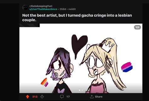 Redid a post from 200+ days ago : r/GatekeepingYuri