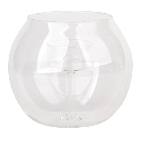 Glass Tealight Candle Holder, 4"