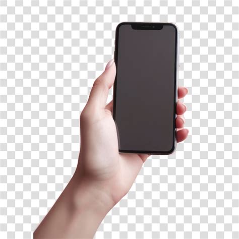 Png phone holding hand photographing | Premium AI-generated PSD