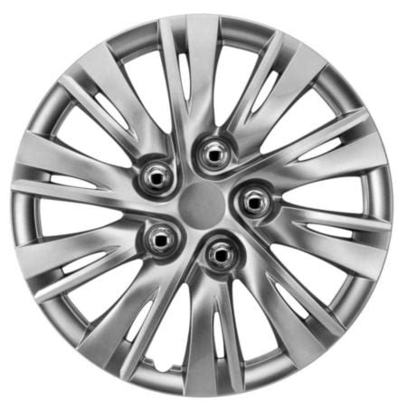 Buy Autocraft Car & SUV Wheel Cover, Hubcaps, Classic Silver High ...