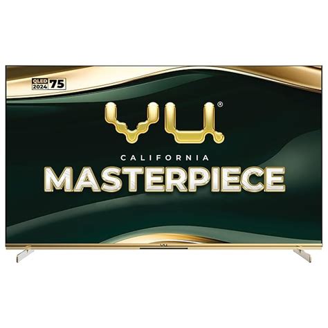 Vu 75” Masterpiece 4K QLED Smart TV | 144Hz, Dolby Atmos, Google TV