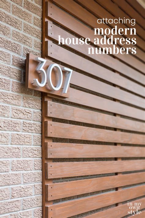How to Install Floating Mount House Numbers 的图像结果