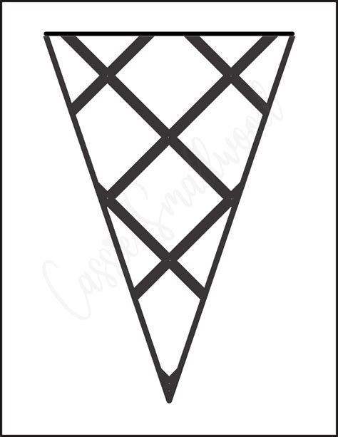 Ice Cream Cone Template Printable - Printable Free Templates