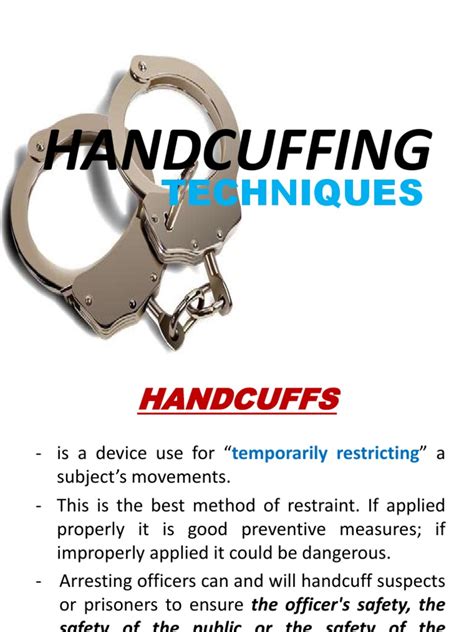 Basic Handcuffing 的图像结果