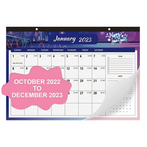 Large Wall Calendar 2022-2023(16.3”x11.4”) with to-do list and notes ...