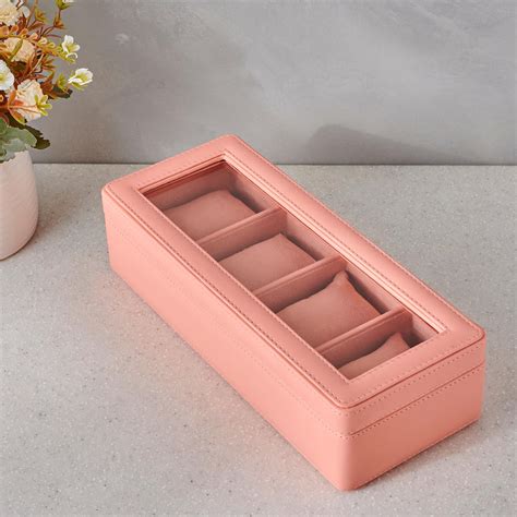 Buy Orion Emma Faux Leather 4-Compartment Watch Box from Home Centre at ...