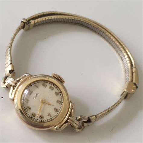 Vintage Ladies 1930's ELGIN Wrist Watch 10k by VintageWatchVault
