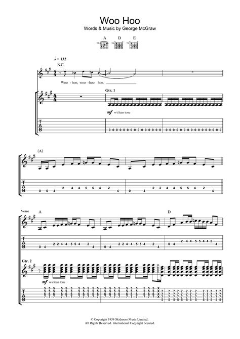 Woo Hoo by The 5.6.7.8's - Guitar Tab - Guitar Instructor