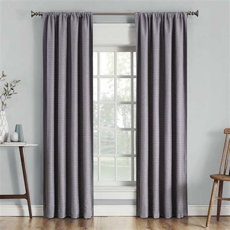 Sun Zero Soraya Plum Thermal Lined Blackout Curtain Panel, 84"