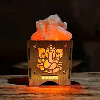 Buy Global Aroma Ganesha Himalayan Rock Salt Lamp Basket for Positive ...