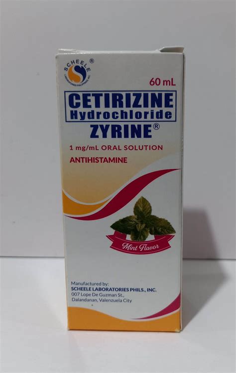Cetirizine Syrup Treatment at Scarlett Packham blog