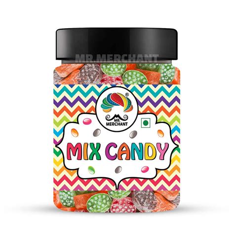 Mr. Merchant Mix Candy (Orange, Paan, Kala Khatta, Kacchi Kairi), 300g ...