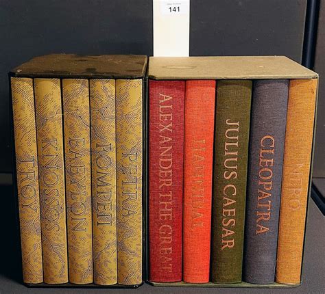 "Rulers of the Ancient World" - 5 Volumes in Slip Case Folio Society & "Lost Cities of the Ancient W