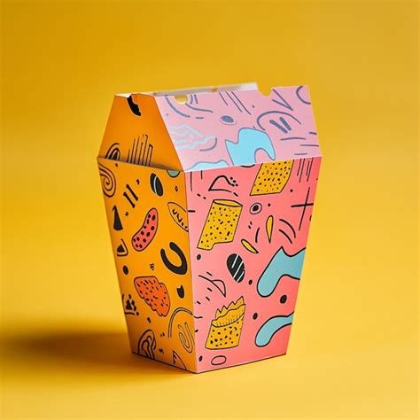 Packaging paper with design on it and logos | Premium AI-generated image