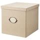 KVARNVIK storage box with lid, grey, 32x35x32 cm (12 ½x13 ¾x12 ½") - IKEA