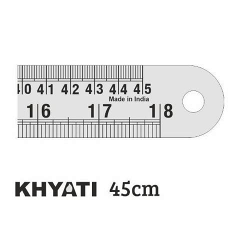 45 cm Khyati Steel Scale