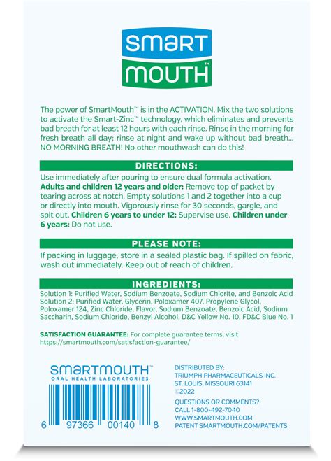 SmartMouth Dual-Solution Oral Breath Rinse, Fresh India | Ubuy