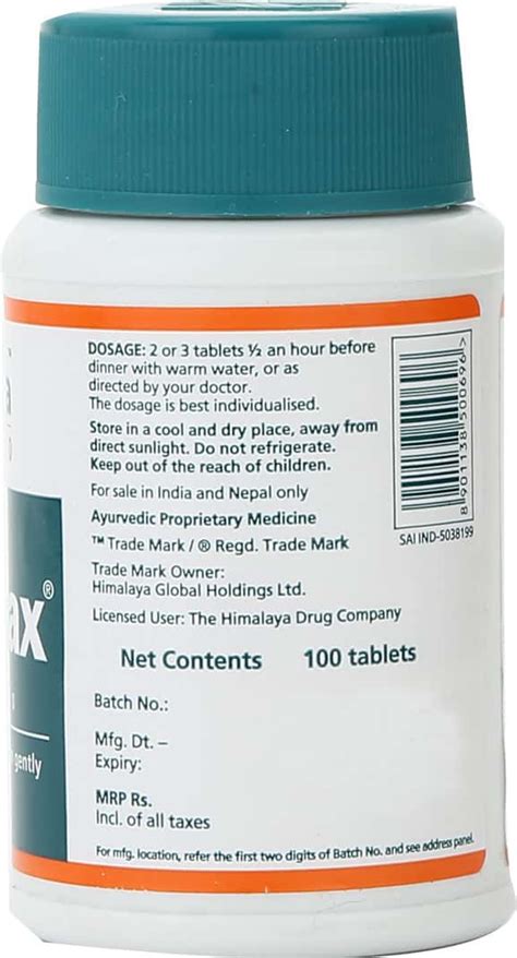 Buy HIMALAYA HERBOLAX TABLETS - 100'S Online & Get Upto 60% OFF at ...