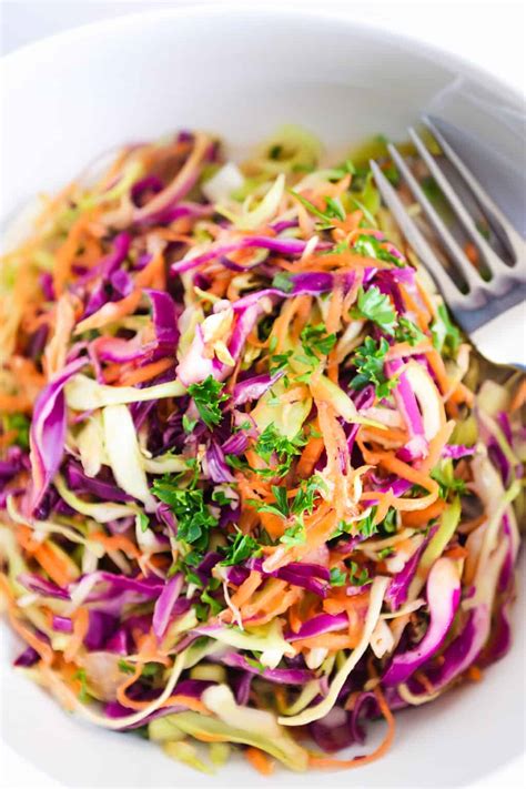 Vinegar Coleslaw {No Mayonnaise}