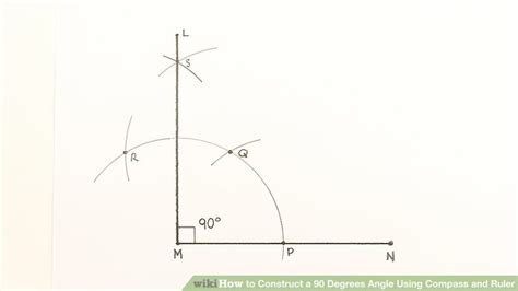 Image result for Construct an Angle of 90 Using Compass