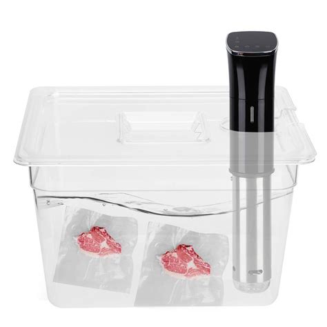 Buy Sous Vide Container with Universal Lid, 11L Collapsible Hinged Sous ...