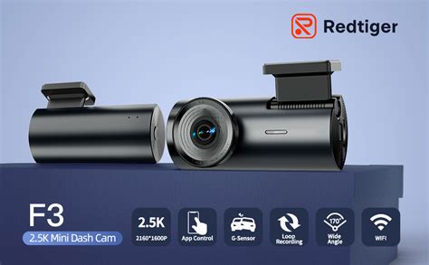 REDTIGER Dash Cam 2.5K WiFi Car Camera Front: Mini Dashcam Smart Dash ...